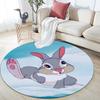 Thumper pattern round rug,Carpet Rug for Living Room Bedroom Playroom ,Non-slip Floor Mat,Holiday Gifts and Birthday Gifts.