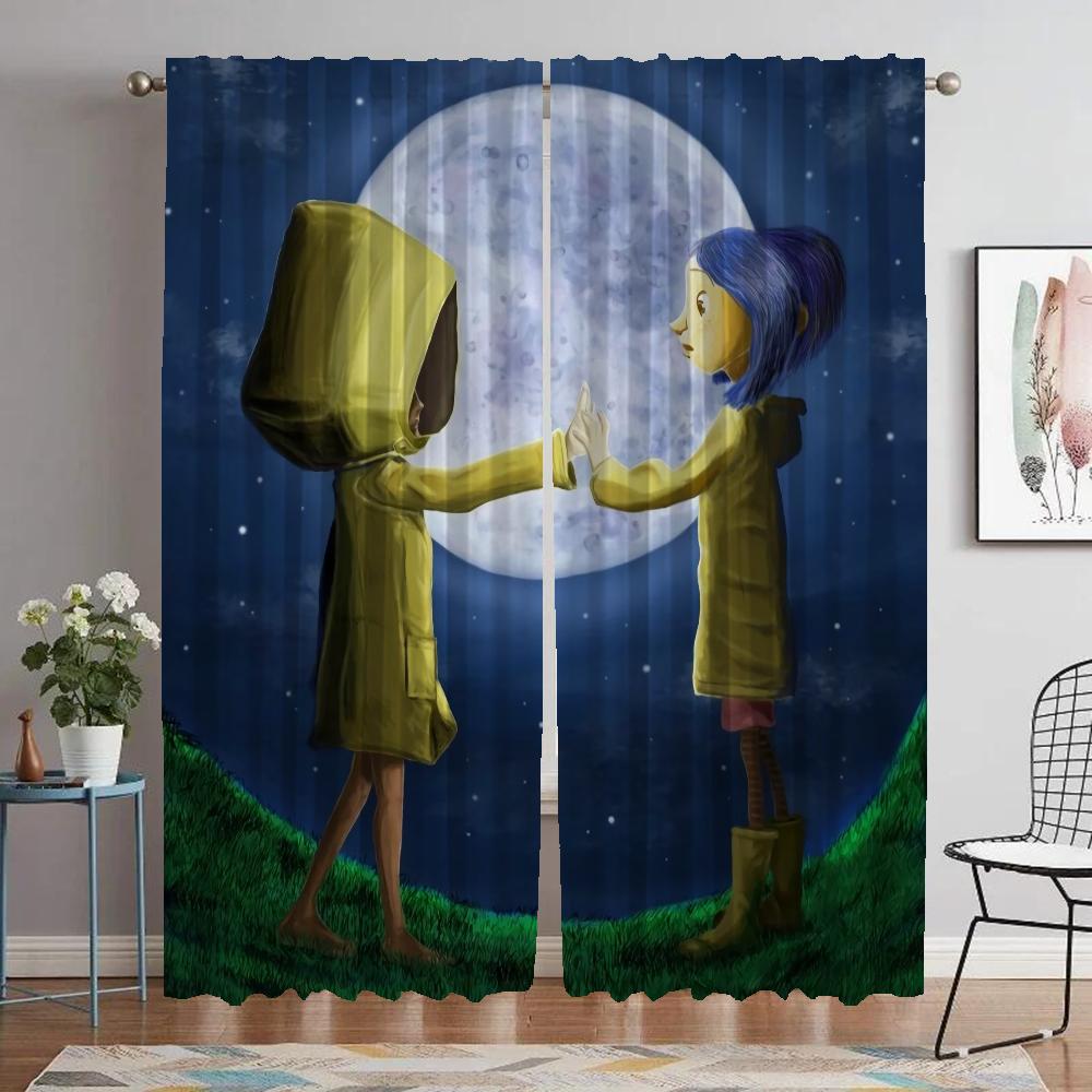 

Camera Draperies Child Outer Space Sheer for Bedroom Divider Window Drapery Covers for Coraline Halloween Ornament Cooking Room Draperies ideal W60xH90cmx2pcs-CL