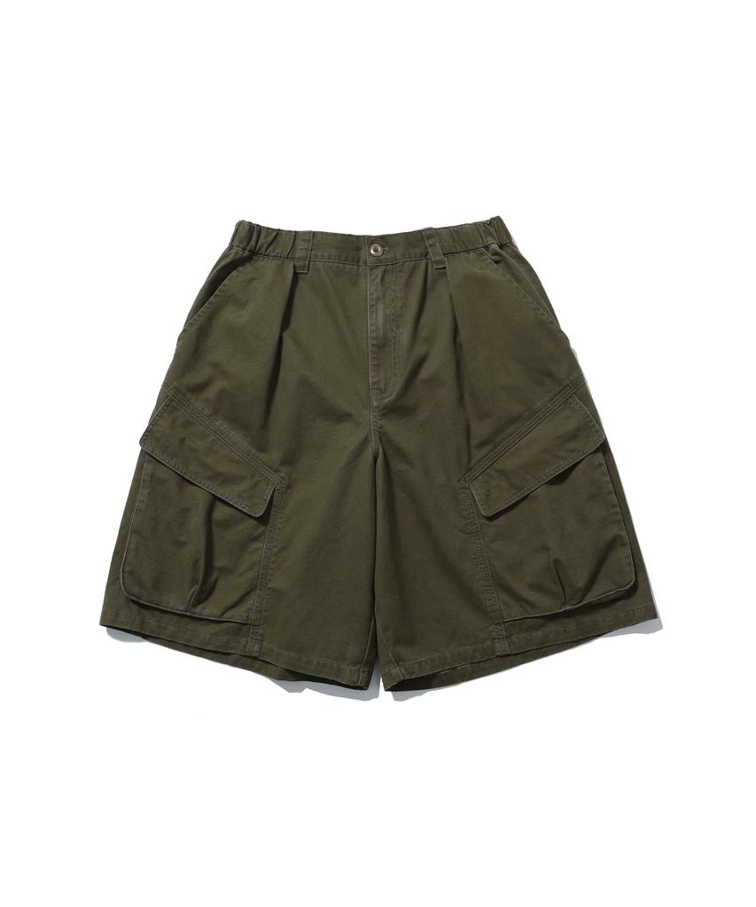 ANGLAN Structural Cargo Half Pants - Khaki