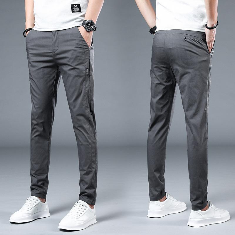 Casual Pants, Men's Cotton Pants, Seasonal Korean Classic Casual Pants, Business Casual Pants, Men's