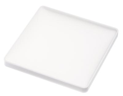 Yamazaki 3D Coaster, Square, White, Approx. W9.5 X D9.5 X H0.9cm, Tower Silicone, 2536