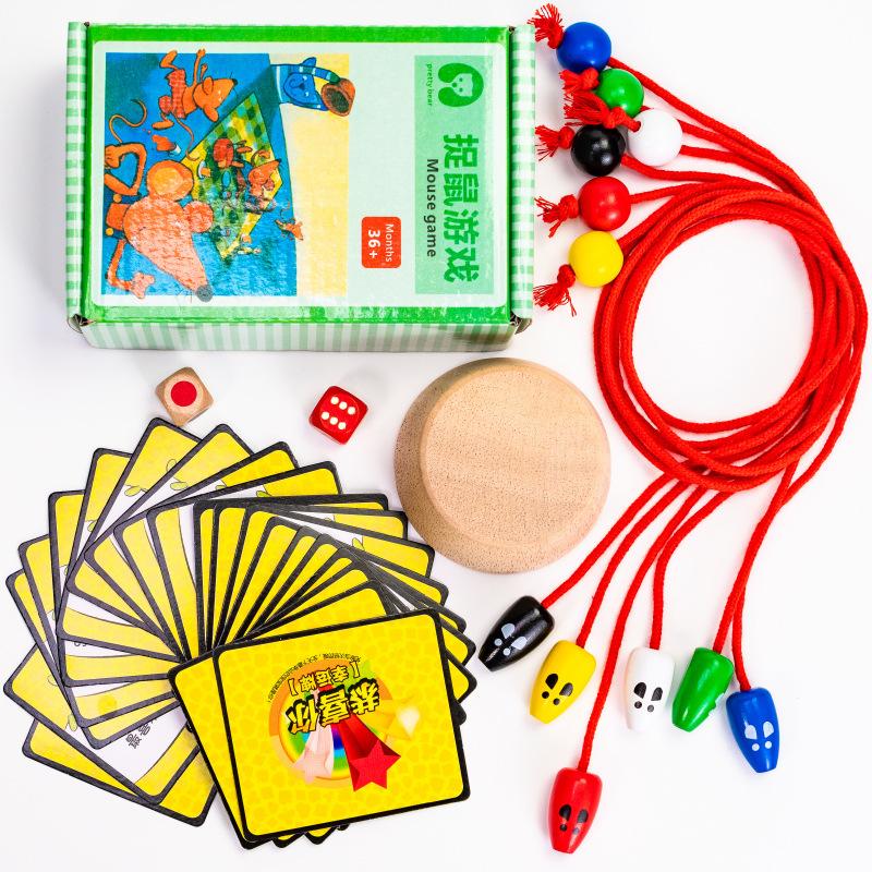 Children's early education cartoon cat and mouse game enlightenment training concentration fun mouse game puzzle toy