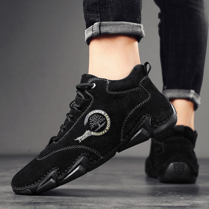 38-46 Высококачественная противоскользящая износостойкая модная повседневная кожаная — фото 8