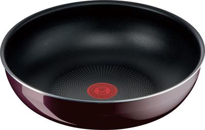 Panela Tefal com fundo removível de 28 polegadas para fogo a gás livre de substâncias nocivas como Neo Vintage Bordeaux Intense Wok marrom L43919 Alça para fritar, cm,