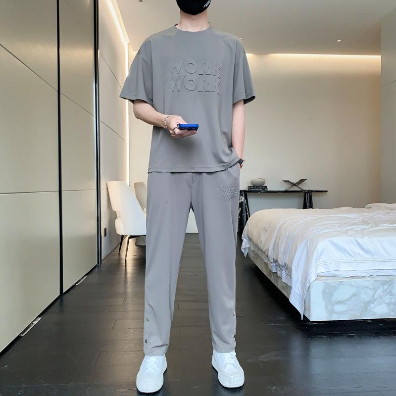 Herren Sommerkleidung Eine neue Mode personalisierte Trend Sport und Freizeitanzug Herren