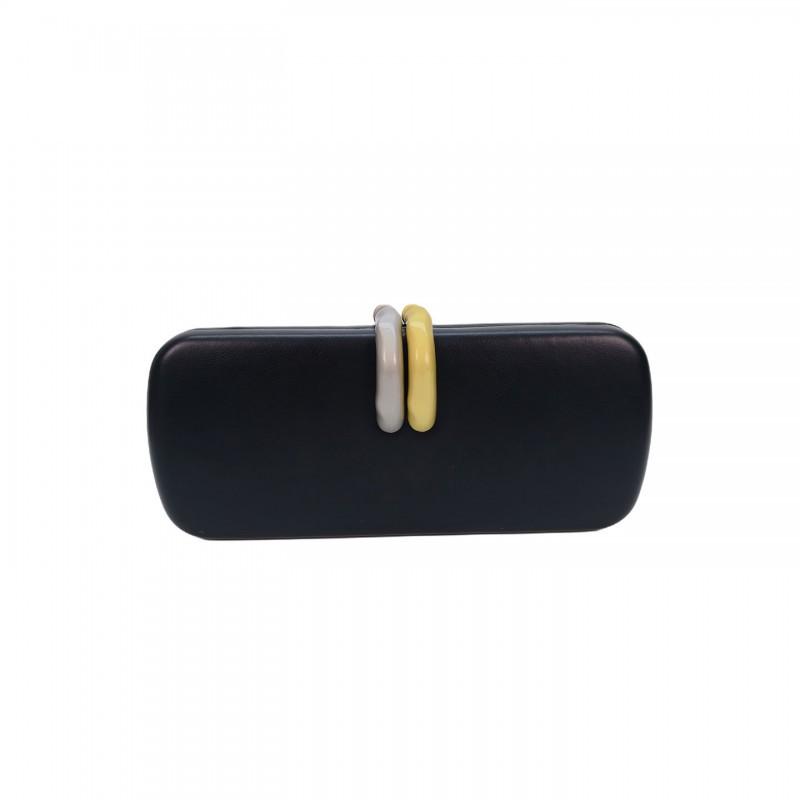 

Retro High-end Dinner Bag Exquisite Temperament Celebrity Clutch Niche Internet Fashion Chain Cross-body 24x3x10 чорний