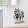 3D Realistic Wolf Wall Sticker Self-Adhesive Background Decor for Bedroom Living Room Home Decoration