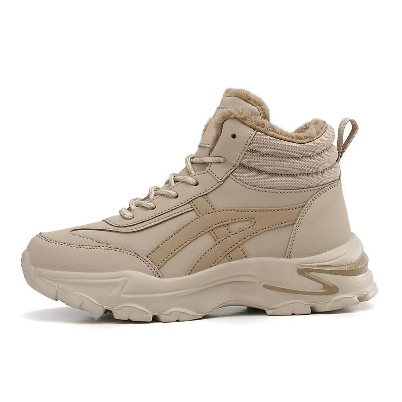 Winter Outdoor Pluche Dikke Warme Sneeuwlaarzen met Hoge Schacht, Waterdichte en Antislip Zachte Zool, Grote Maat Sport Katoenen Schoenen