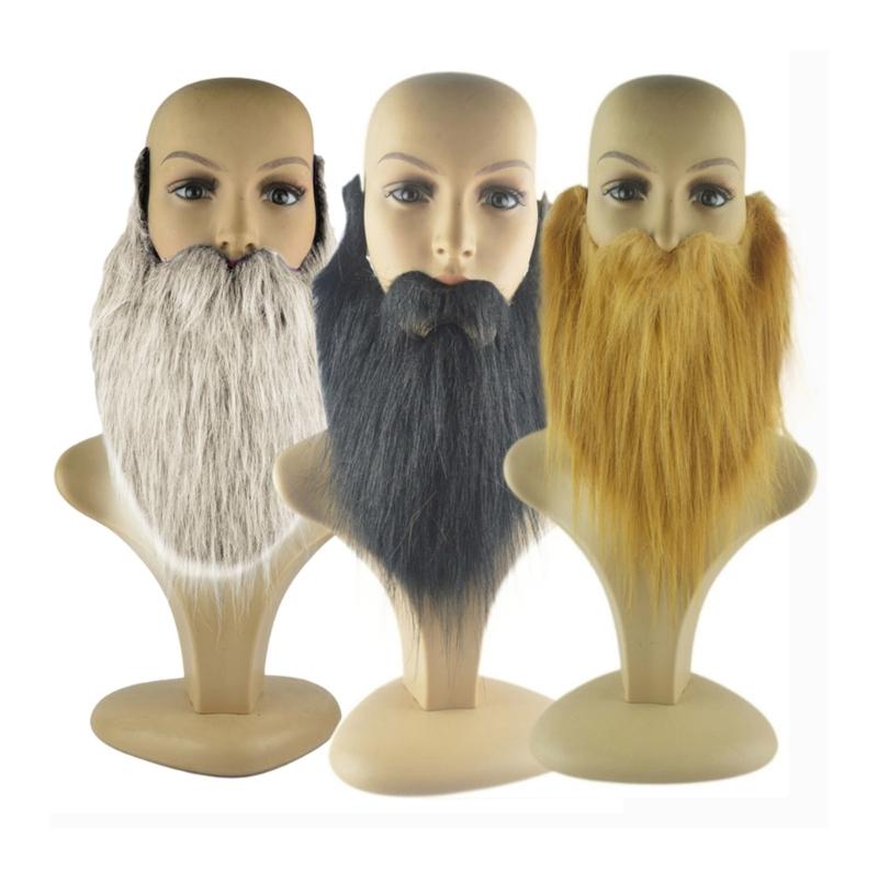 Halloween Beard Facial Hair Disguise Accessories Fake Mustache Party Supplies