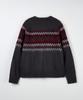Nodu Diamond Hairy Brush Nordic Cardigan [Gray]