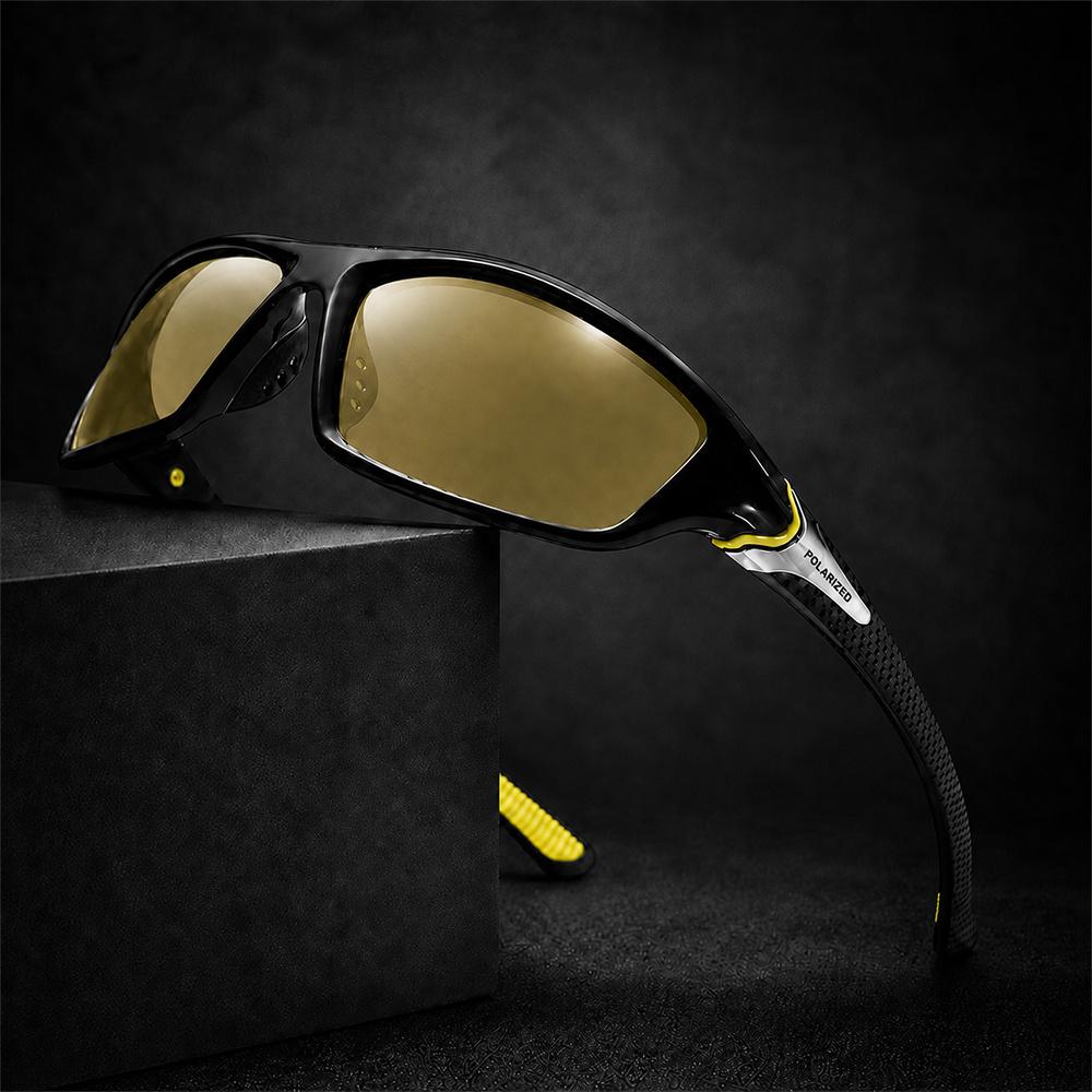 Polarized Sports Sunglasses Men UV400 Anti-Glare Driving Cycling Fishing Goggles Outdoor Windproof Sun Glasses Sport Eyewear