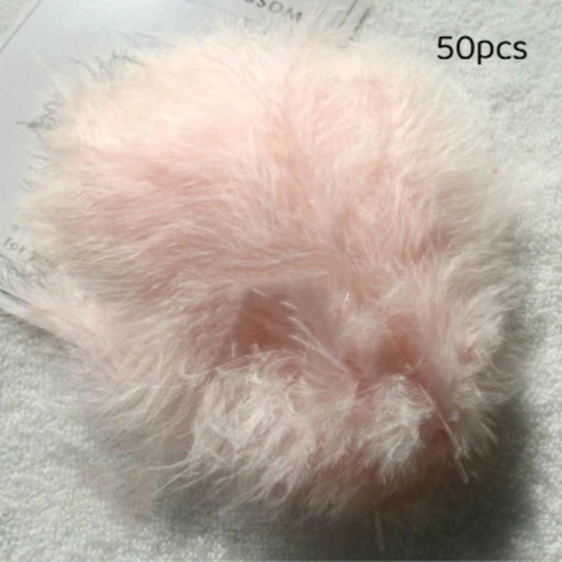 50Pcs Premium Soft Turkey Marabou Feathers Fluffy Craft Feathers for Kids Art Project Birthday Party Decor
