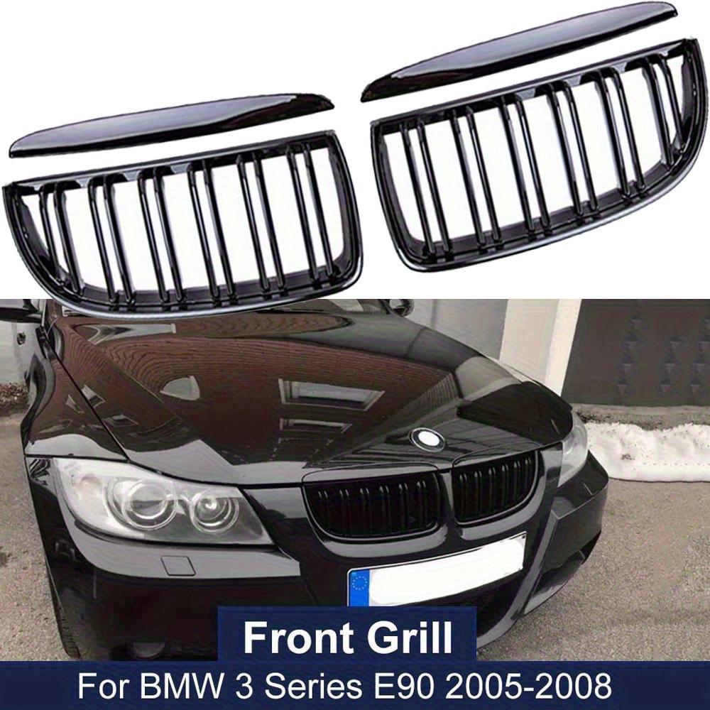 1 Pair High Quality Front Kidney Grille Hood Grills Double Line Slat for BMW 3 Series E90 E91 320i 323i 328i 335i