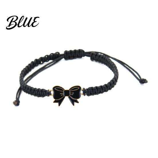 Adjustable Friendship Bracelet Bow Braided String Rope Handmade Elegant Wristband