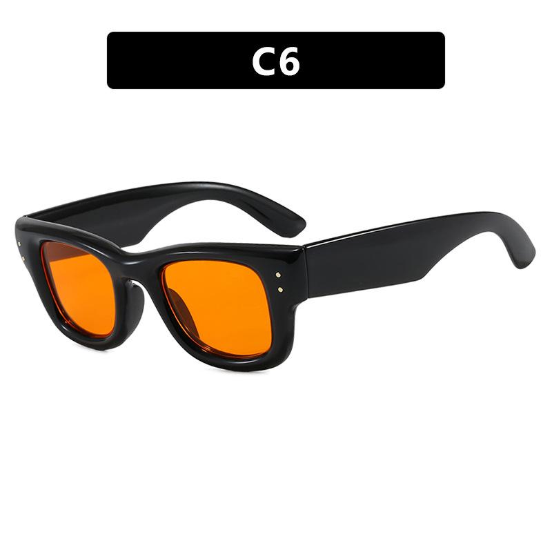 Unisex Square Sunglasses Retro Full Frame PC Lens 9 Colors 2025 Fashion Sun Glasses for Party Street Style