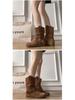 Women's Retro Ankle Boots: Hidden Heel, Western Cowboy Style, Slimming Push-Up, Martin Design - 2025 Autumn Collection