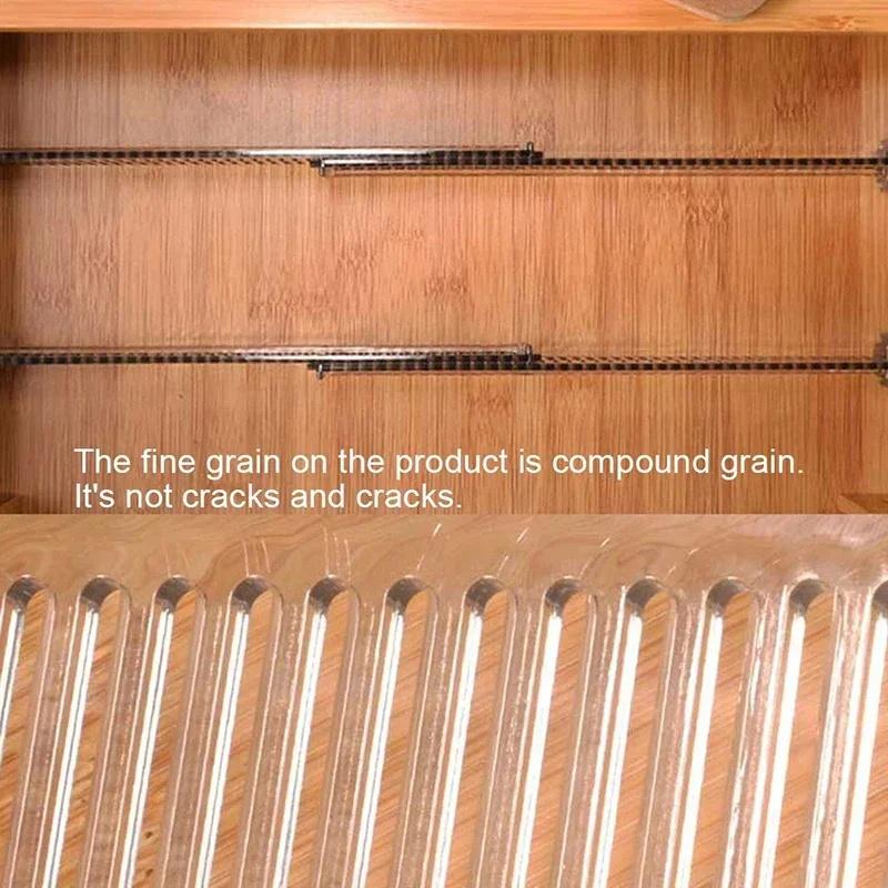 2Pcs/Set Adjustable Clapboard Drawer Divider Partition Diy Durable Storage Organiser Wardrobe Closet Punch-Free Separator Tools