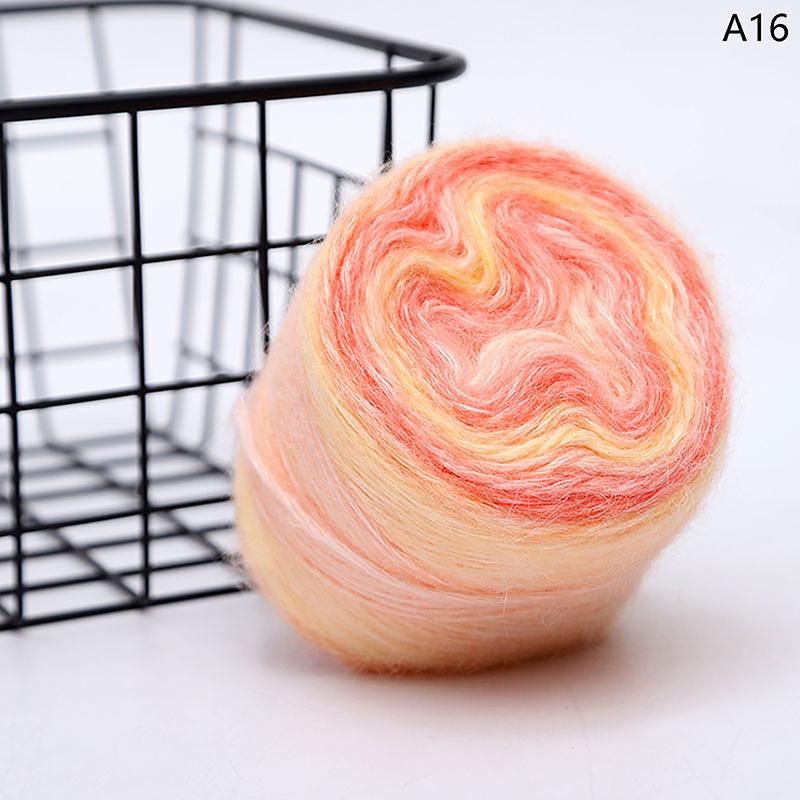 

Градиентная разноцветная мохеровая разноцветная радужная пряжа 165 метров, ручная работа, мягкая пряжа для вязания крючком свитера, куртки