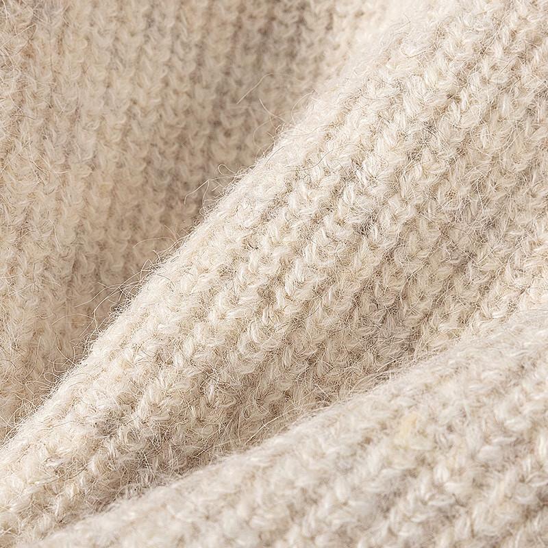 Women's Soft Wool Blend Colorblock Knit Cardigan