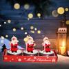 3Pcs Christmas Tealight Candle for Christmas Home Decoration Handmade Delicate Santas Christmas Hat Candle Gifts