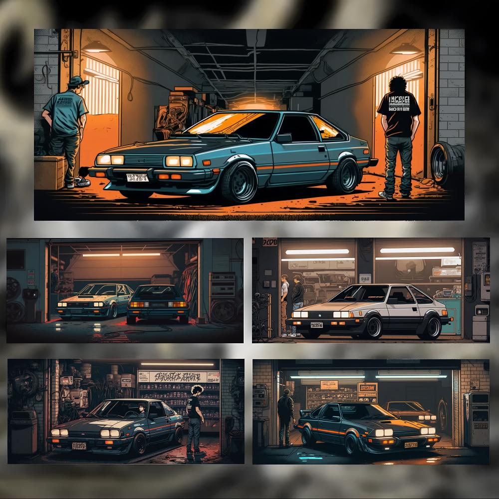 Cool Classic Style Car Jjdm Mouse Pad Large Thick Desk Pad Stitched Edges Gaming Mouse Mat For Pc