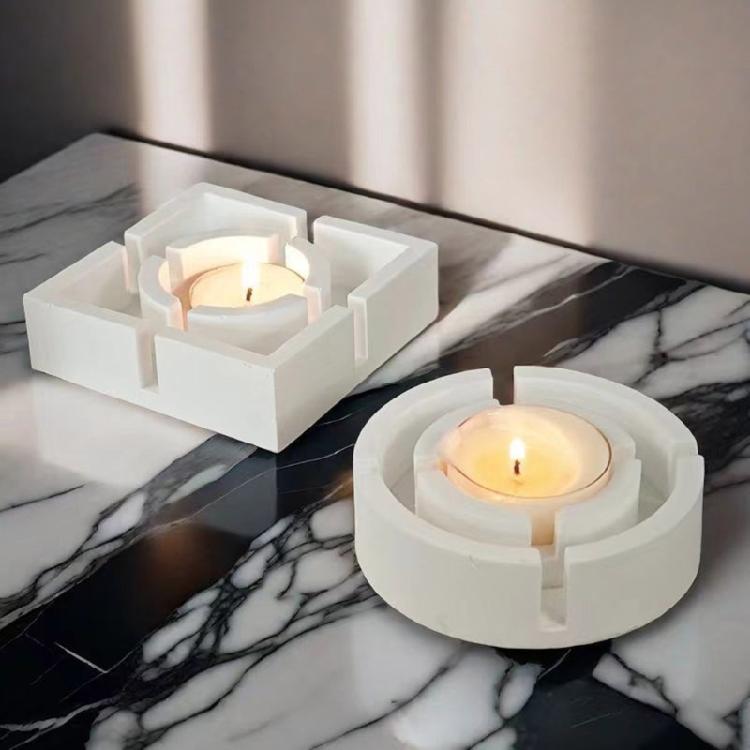 Home Decors Candlestick Epoxy Moulds Resin Art Candlestick Silicone Mould Candle Hodler Mold for Party Decorations
