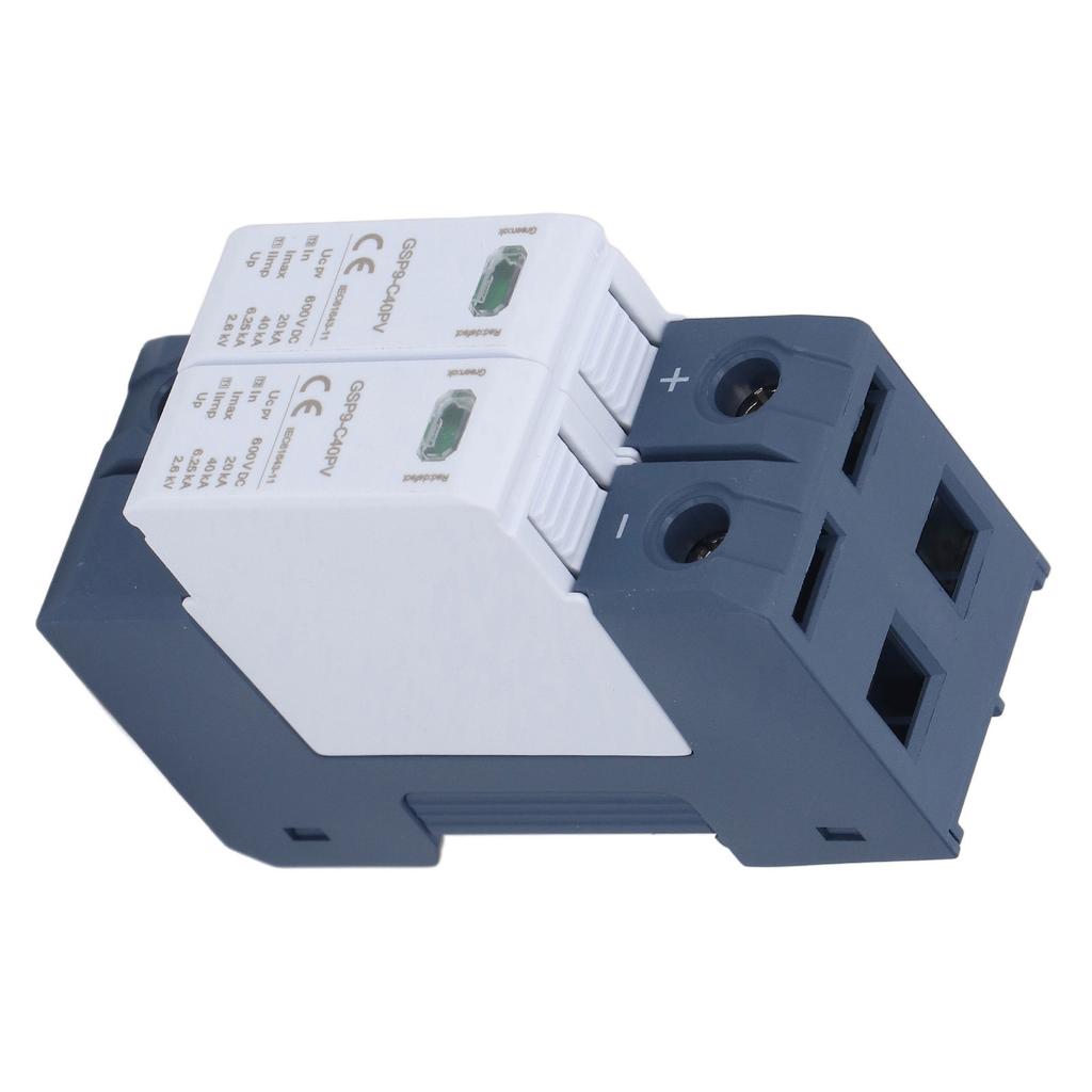 Surge Protective Device 2P 40KA DIN Rail Mounting Photovoltaic DC Surge Arrester Electrical Protecti