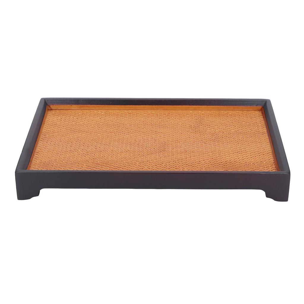 30 X 19cm Rectangular Tea Tray Multifunctional Easy Cleanup Retro Style Coffee Serving Tray for Home