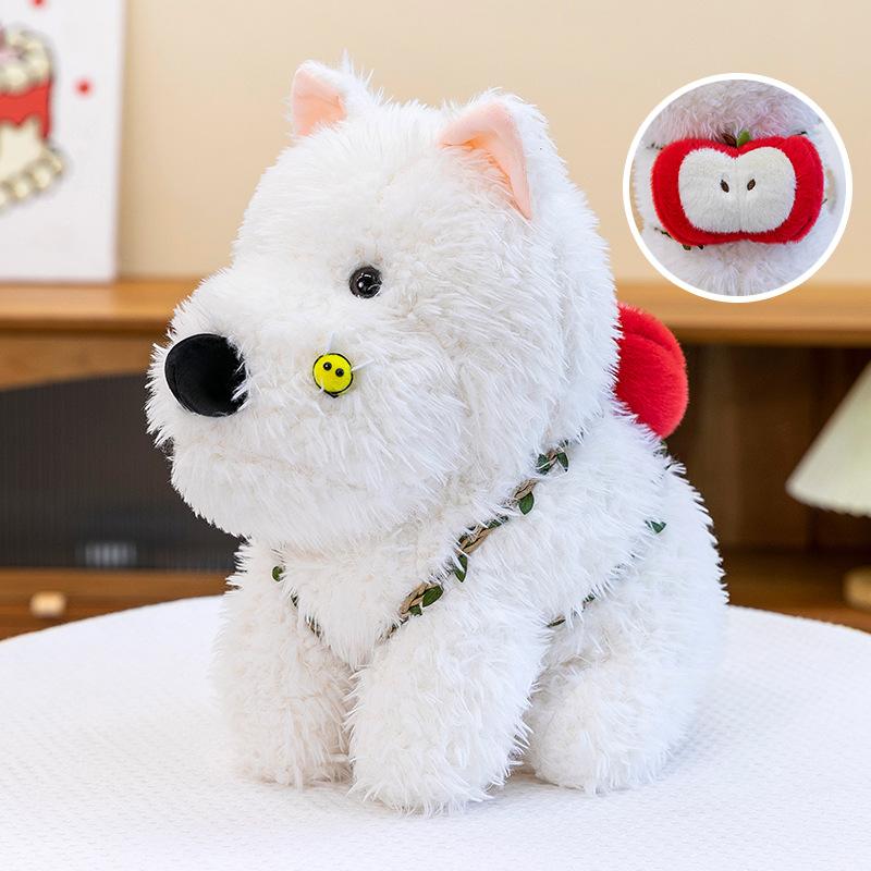 

New Fruit West Highland Doll Apple Avocado Puppy Doll Children s Sleeping Pillow Gift 35cm 0.45kg