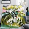 Mobile Suit Gundam Mecha Squad Blanket, Soft Throw for Bedroom, Perfect Gift for Anime Enthusiasts.chl