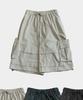 SOMEPLACE MAN Bermuda Doppel-Großtaschen Nieten-Akzente Oversize Halbe Cargohose Elastische Hosen_3 Farben