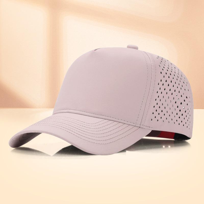 Summer outdoor sunshade quick-drying cap, moving printing embroidery, waterproof laser punching baseball cap