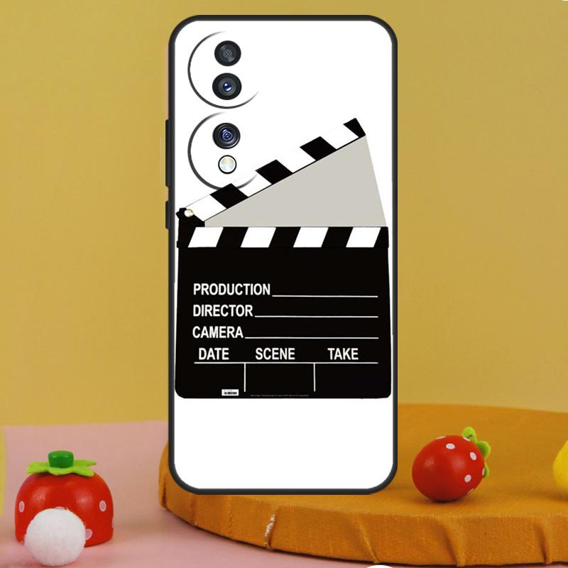 Film Movie Clapperboard Clapper Board Case For Honor 200 Pro X9c X9a X8a X7a X6a X7 X8 X9 X8b X9b Magic 5 6 50 70 90 Lite Cover