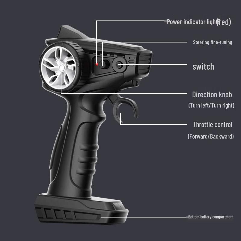 Dualmotoriges 2,4G-Funk-Schnellboot mit langer Akkulaufzeit – Hochleistungs-Rennwasserspielzeug