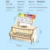 Hand Assembled Wooden Piano Music Box Model Children Puzzle Toy Set For Learning And Development