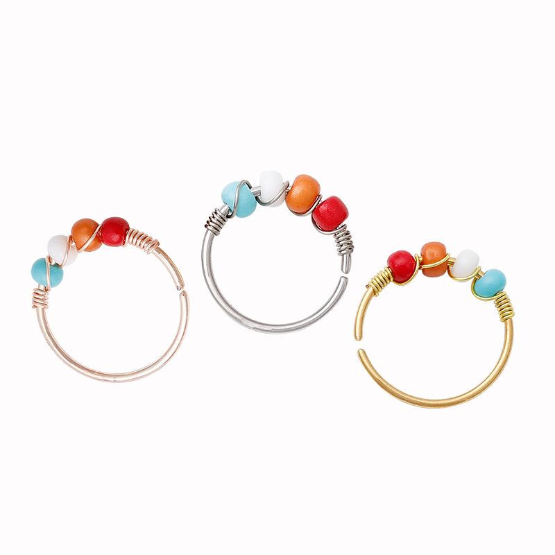 Four Color 316L Stainless Steel Beaded Nose Rings & Studs