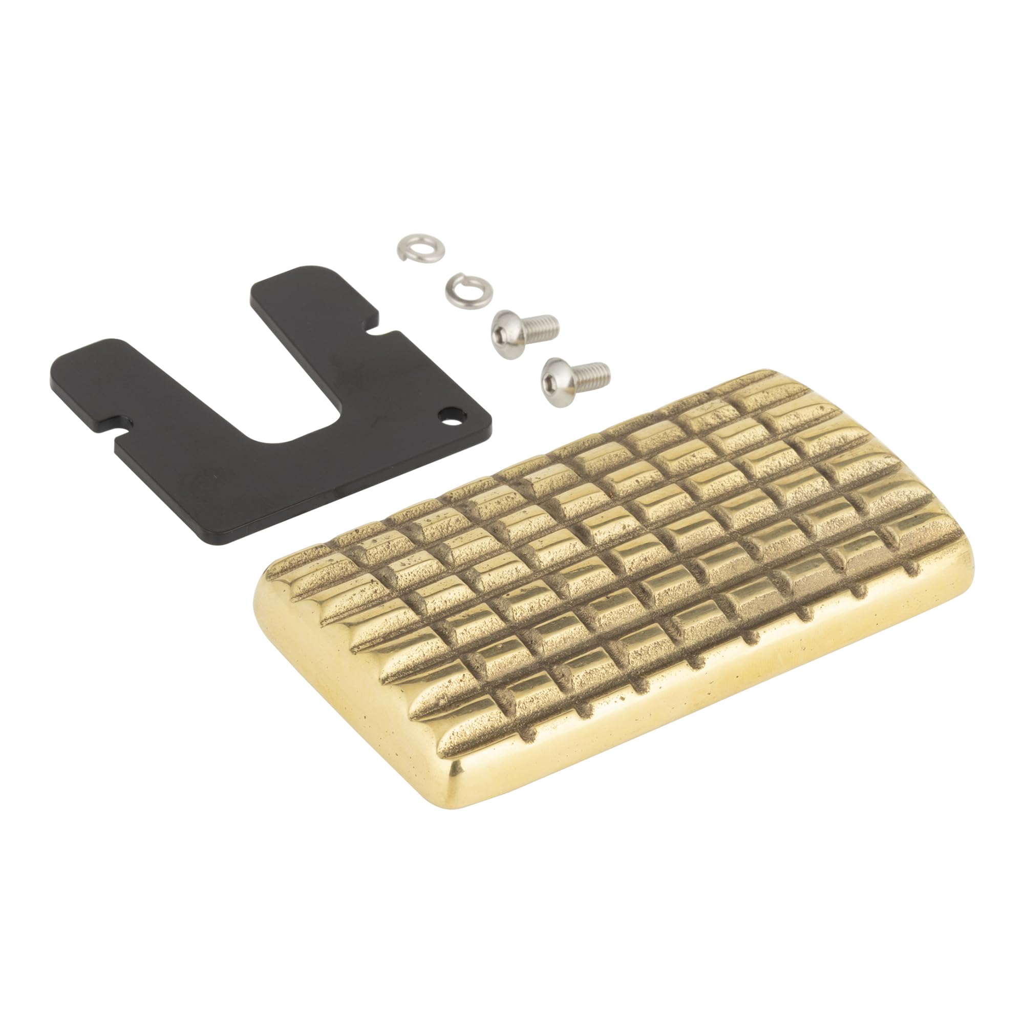 Kijima Motorcycle Parts Brake Pedal for 2004 Sportster and Cover, Long, Brass, later, HD-05353