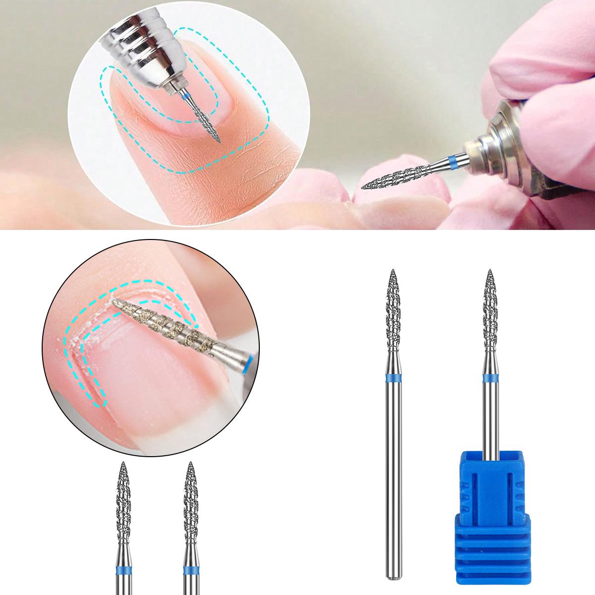 

Stainless Steel Spiral Grinding Head for Nail Art and Polishing