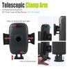 Universal 2 In 1 Car Cup Mount Holder Phone Holder 360 Degree Rotation Telescopic Clamp ArmAdjustable Base