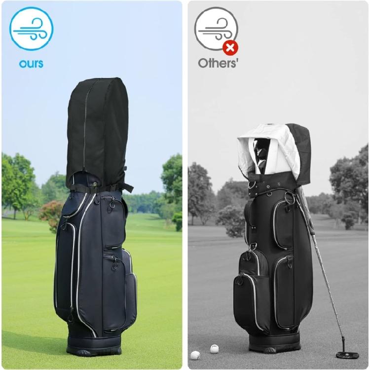 Vodotěsný potah na golfový bag Pláštěnka Nastavitelný Větruodolný Chránič golfového bagu Plášť proti dešti Pro stojací a nosné bagy Snadné skladování