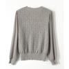 Fashionable Knitted Women's Autumn Wear Micro Transparent V-neck Long Sleeved Top T-Shirts Women’s