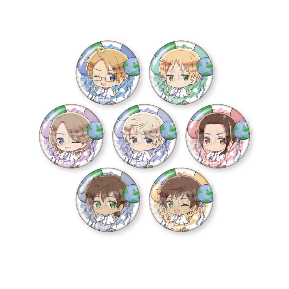 

Hetalia WorldStars Trading Barunko Can Badge B Box 7-Piece Box