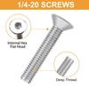 420PCS (M2-M2.5) Stainless Steel Flat Bottomed Hexagonal Bolt and Nut Kit