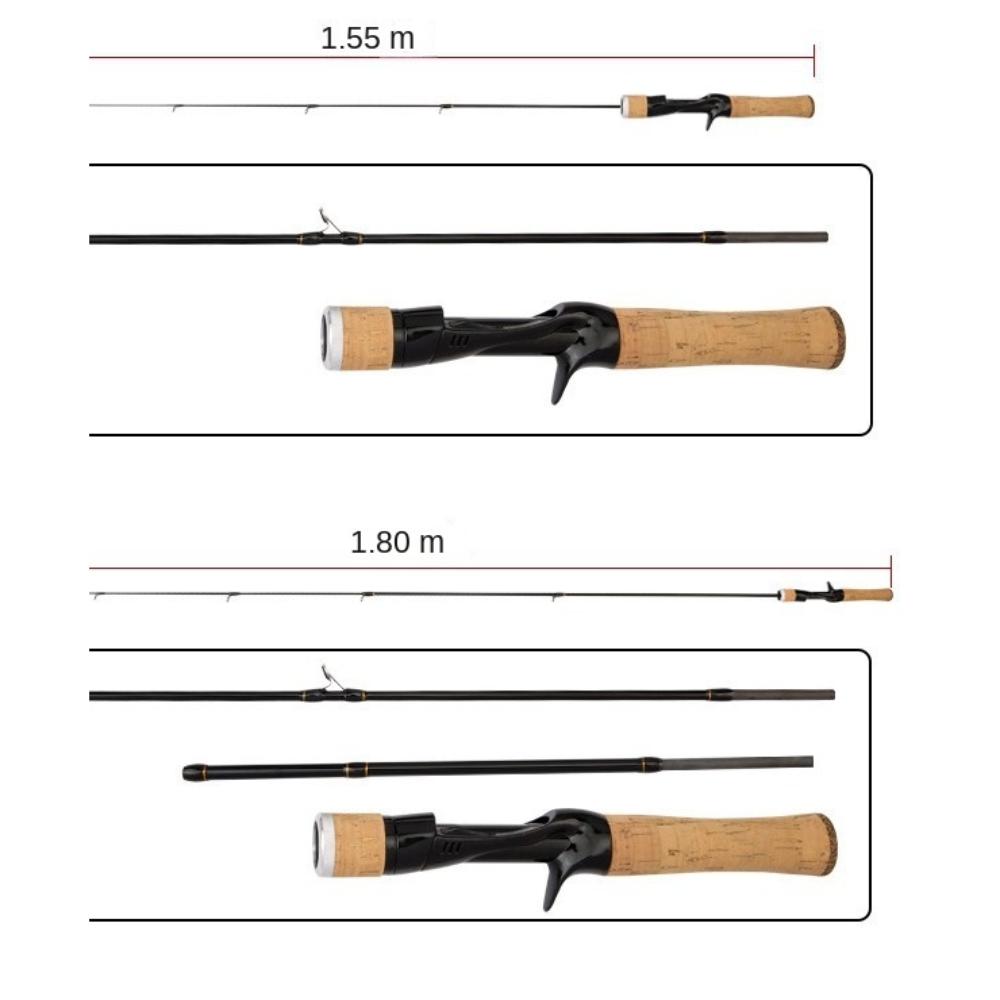 2025 SECTION Ice Fishing Rods Winter Spinning Ice Fishing Pen Pole 1.8M Retractable Ice Fishing Rod Winter