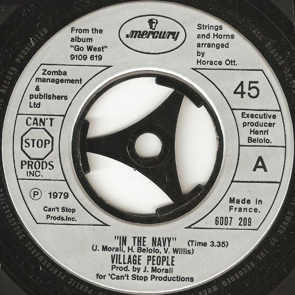 7inch Record VILLAGE PEOPLE - In The Navy 6007209 Mercury 1979 UK Dance & Electronica Used