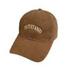 Trendy hat with a large head circumference, hard top, deep crown, makes the face look smaller, baseball cap with a deeper and wider brim
