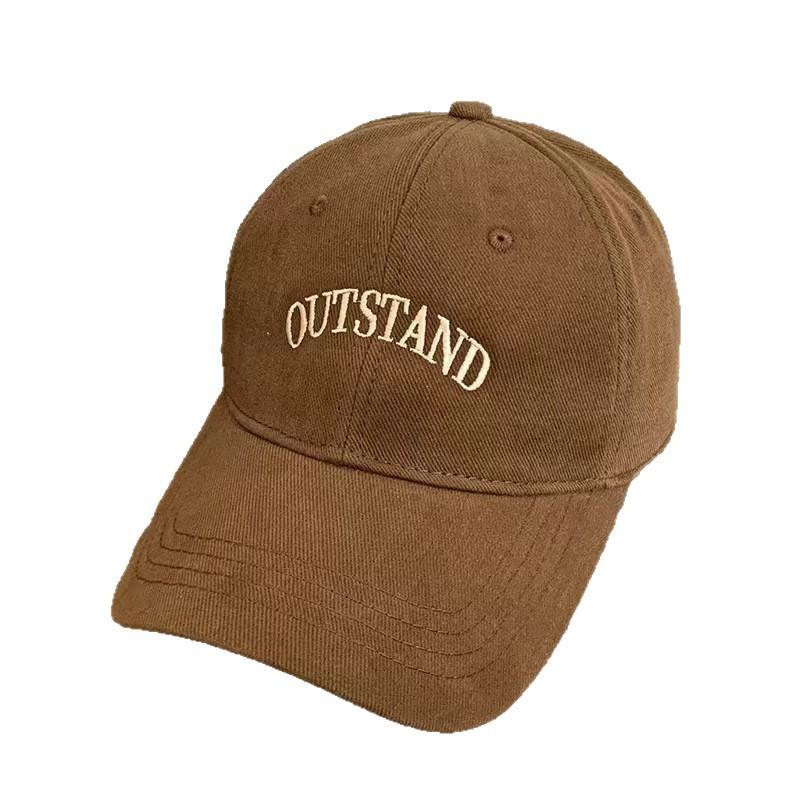 Trendy hat with a large head circumference, hard top, deep crown, makes the face look smaller, baseball cap with a deeper and wider brim