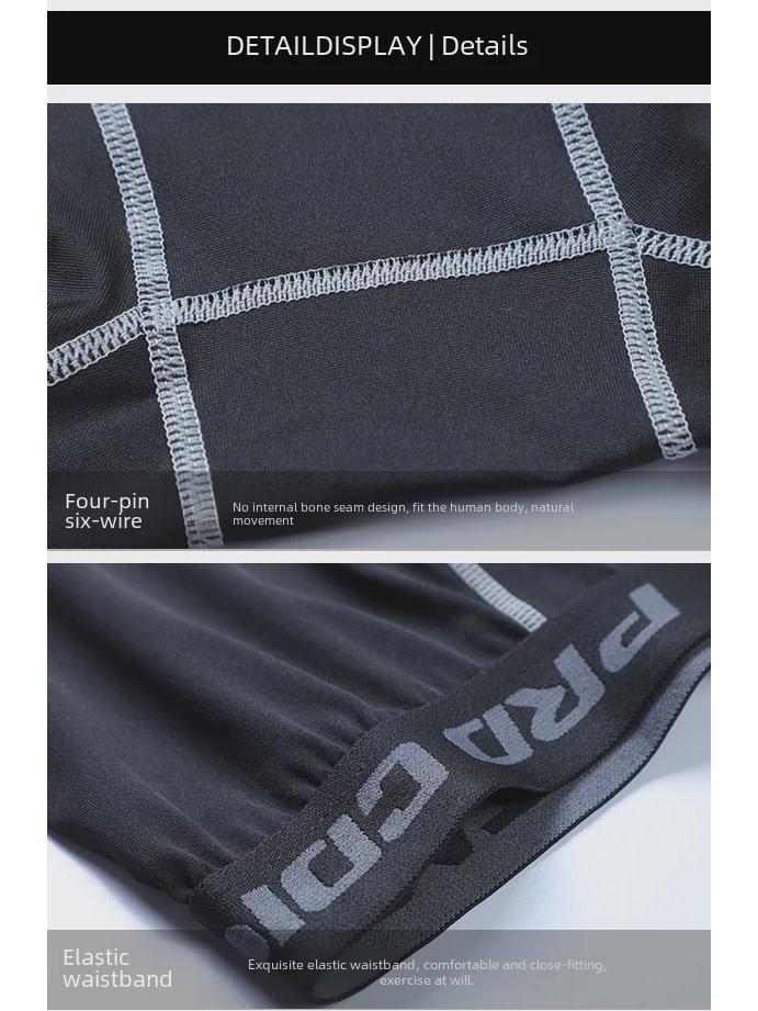 Men's Quick-Dry Compression Leggings - Breathable, High-Elastic Fit for Basketball, Running, and Fitness.