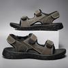 Outdoor Leather Men Sandals Summer Casual Shoes For Men Beach Sandals Soft Breathable Men Shoes Plus Size 38-47