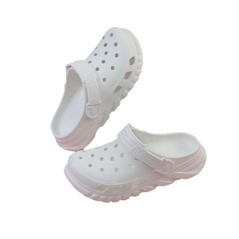 

Summer Parent-Child Woven Hole Shoes, Beach Closed-Toe Sandals for Men & Women, Outdoor Wear 34-35 хакі